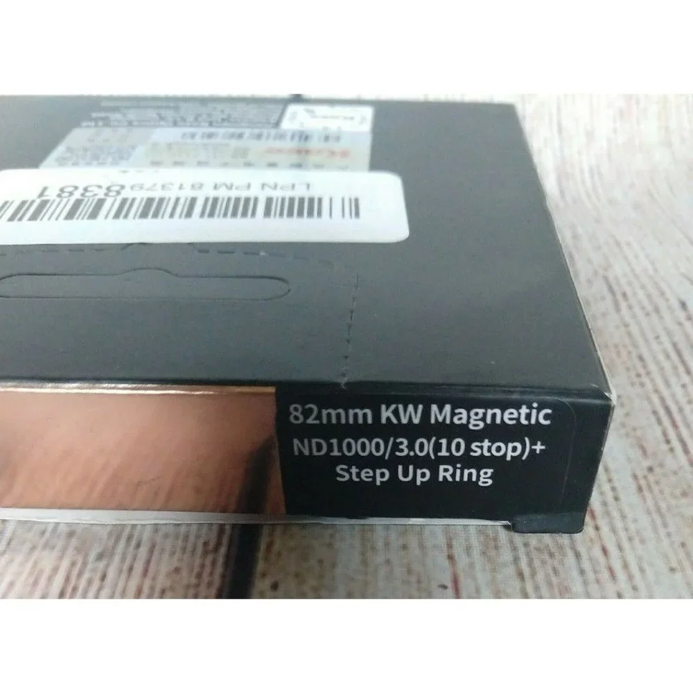 Kase 82mm Wolverine Magnetic ND1000 ND 3.0 10 Stop Filter with 82mm Adapter Ring